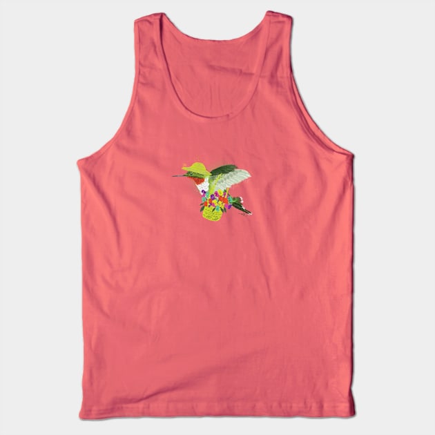 Gardener Hummingbird Tank Top by EmilyLaurelHarris